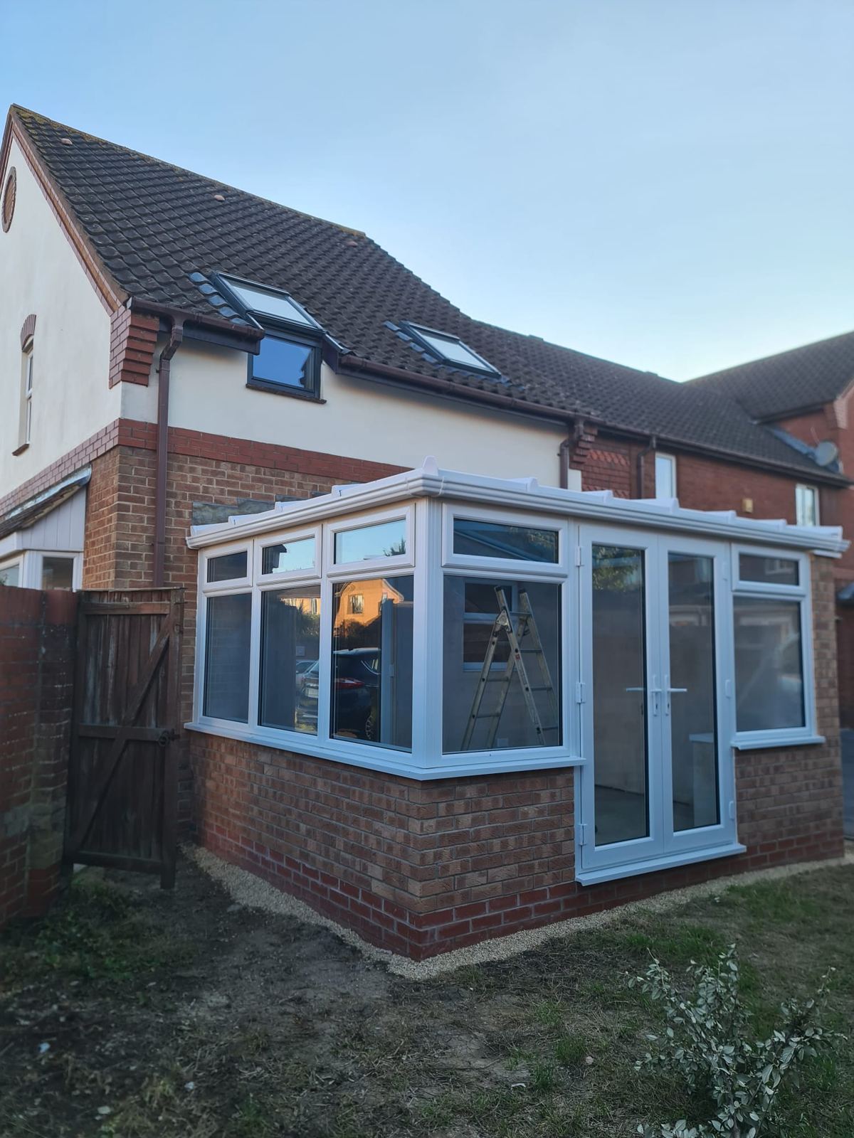 Conservatory base and extension built by DGL Home Improvements in Bristol