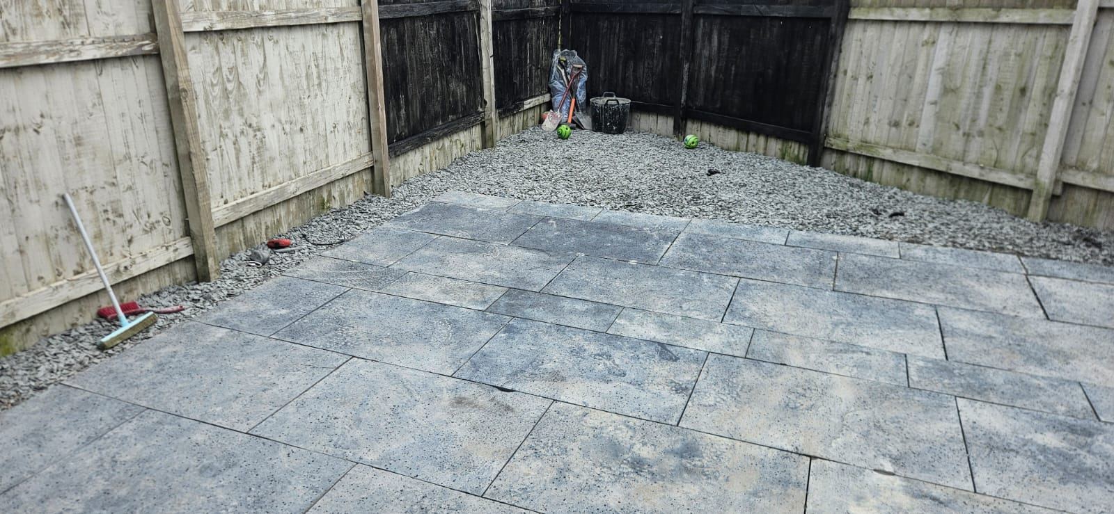 Slate patio